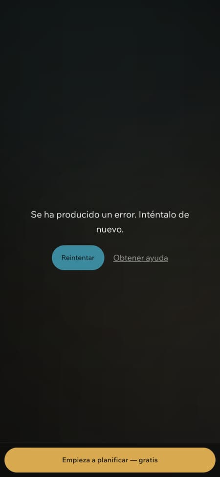La página del viaje a la Patagonia en un móvil: foto de portada, las etiquetas de visado de dos pasaportes, el título y los temas del viaje.